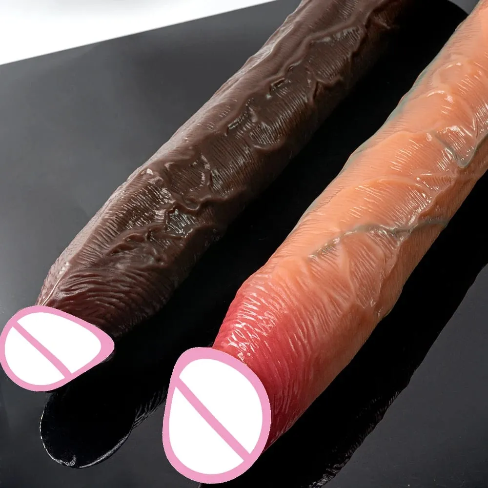 Super longo pênis macio silicone vibrador butt plug massageador de próstata enorme vagina anal vibrador ventosa adulto brinquedos sexuais para mulheres homens