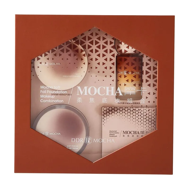 Set Solekan Ddr Mocha American Base sebelum Hadiah Solek Solek Alas Kusyen Bb Cream Powder