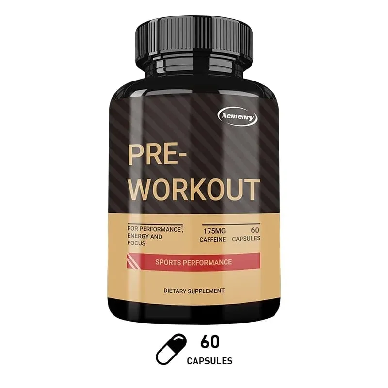 Pre-Workout Supplement - Promote Muscle Growth Increase Strength and Improve Exercise Recovery