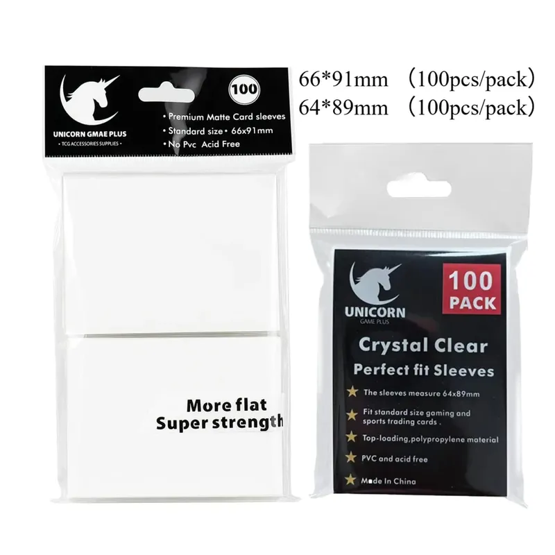 200PCS Card Sleeves Trading Cards Double Layer Matte Standard Size Card Sleeves for Pokemon MTG Baseball Sport Card Board Game