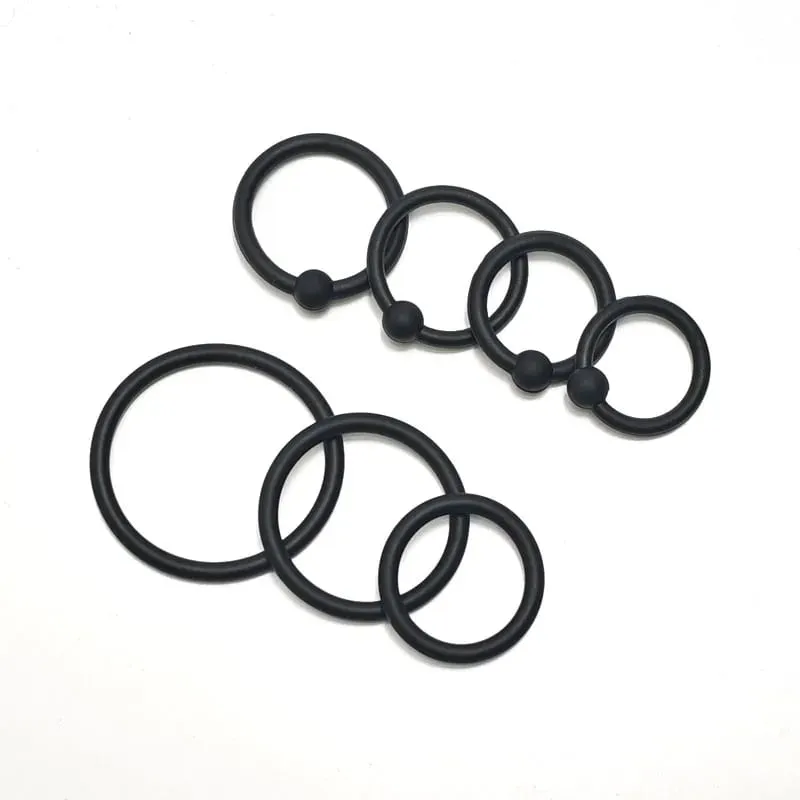 Anel peniano de silicone masculino, 3-8 peças, anel de ereção para atraso na ejaculação, brinquedos sexuais para homens, casais, estimulador de clitóris, anel peniano