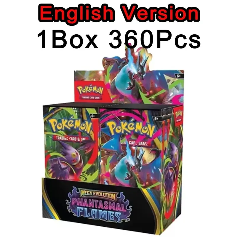 ** 360 unidades EnglishPokémonCards SunMoon Destinado PSrismatic Evolutions Scarlet Violet 151 PALDEAN Booster Battle Transaction Card