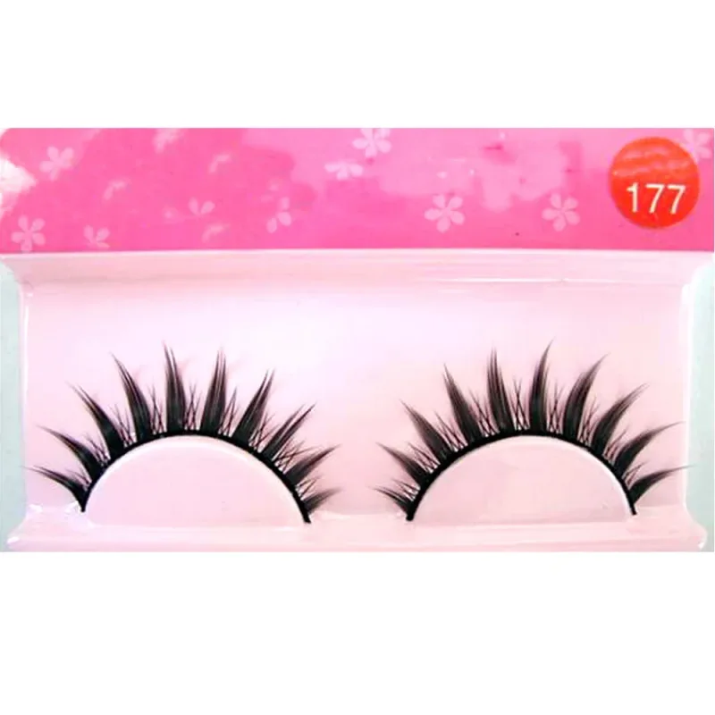 White Eyelashes Cosplay Makeup Natural Long Cross Strip False Eye Lashes