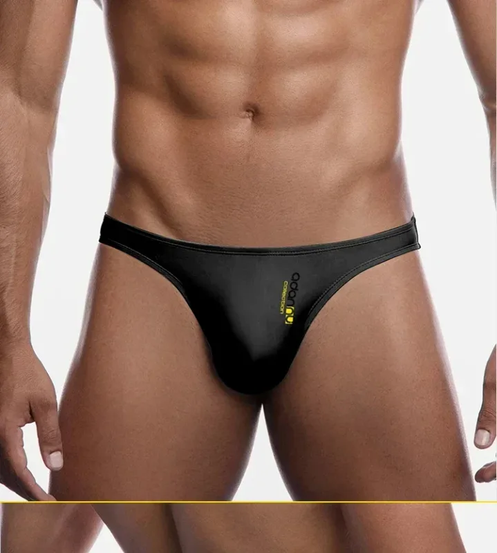 Cuecas modais masculinas de cintura baixa, sexy, cor sólida, simples, triângulo, roupa íntima, esportes, respirável, confortável, calcinha masculina