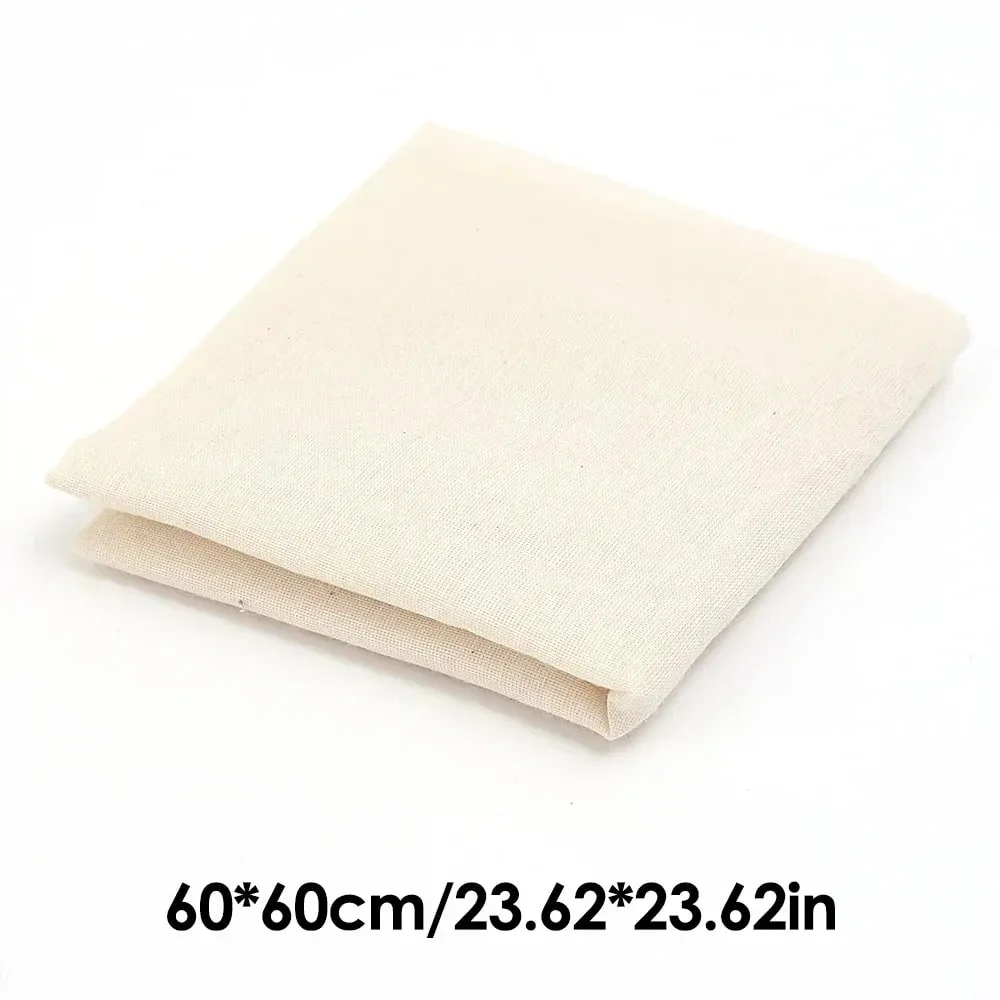 5/1PC Filter Cloth Reusable Cotton Fiber Mesh Strainer Cheese Beer Tofu Homebrew Filter Cloth Kitchen Food Ferment Strainer Tool — image 11