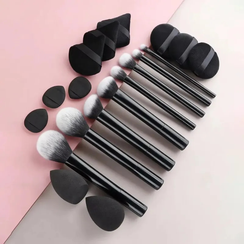 Kit de pincéis de maquiagem, 8 peças, cabelo sintético macio, pincéis de base, blush, sombra, ferramentas de maquiagem cosmética, pincel de base