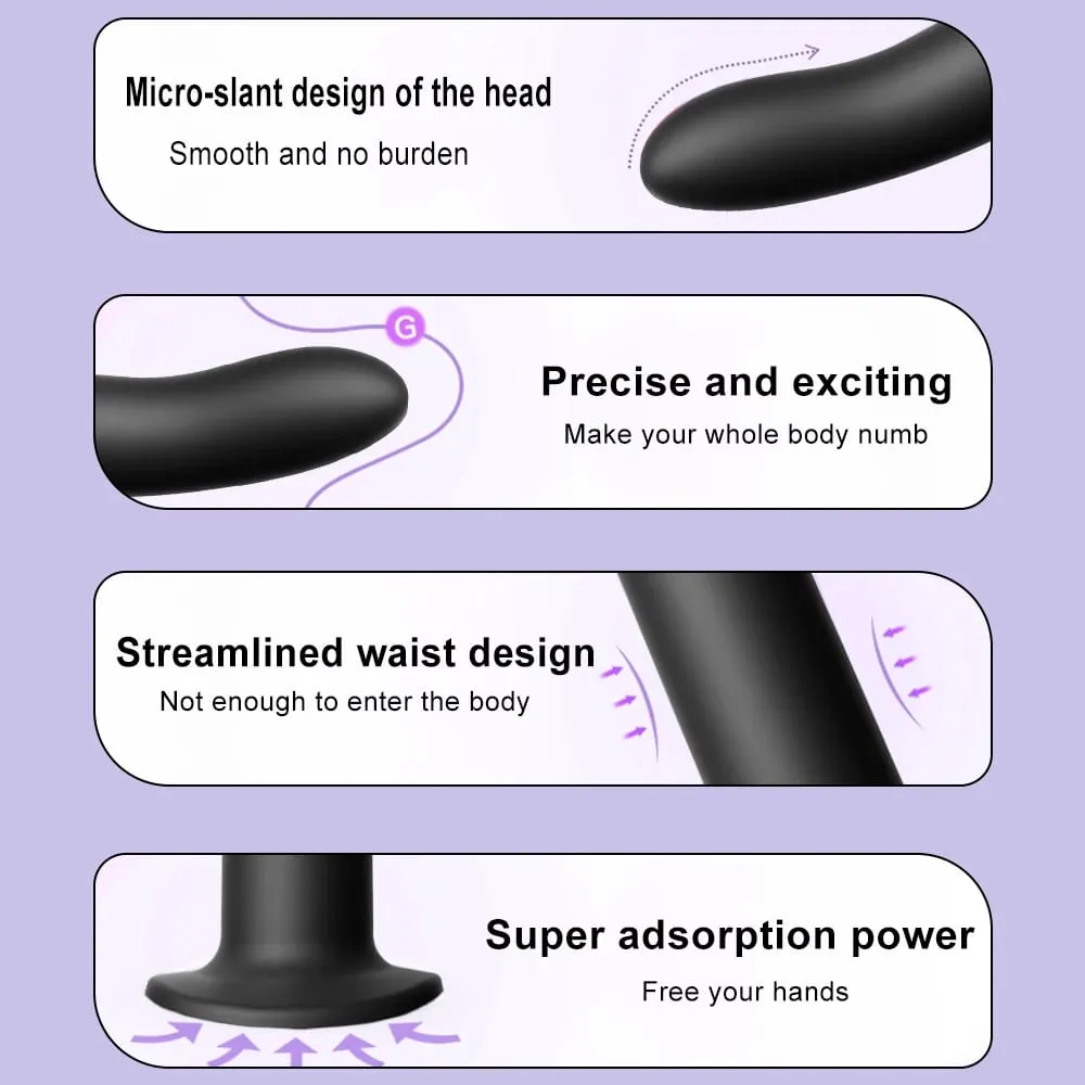 Vibrador de silicone líquido flexível para iniciante plugue anal massageador prosate ponto g ferramenta de massagem pessoal ventosa brinquedo sexual feminino