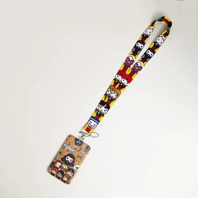 Credential Holder American Anime Lanyards for Key Neck Strap For Card Badge Gym Keychain Keyring Accessories Gifts