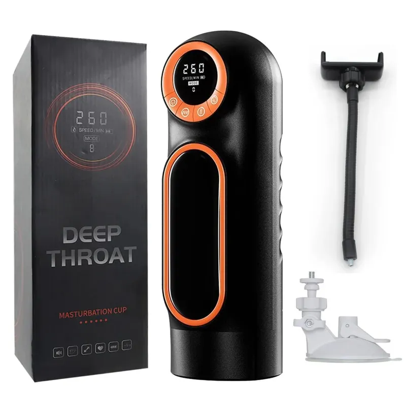 Automatic Telescopic Sucking Masturbator Cup With LED Display Vagina Masturbation Blowjob Sex Machine Adults Sex Toys for Men — image 9