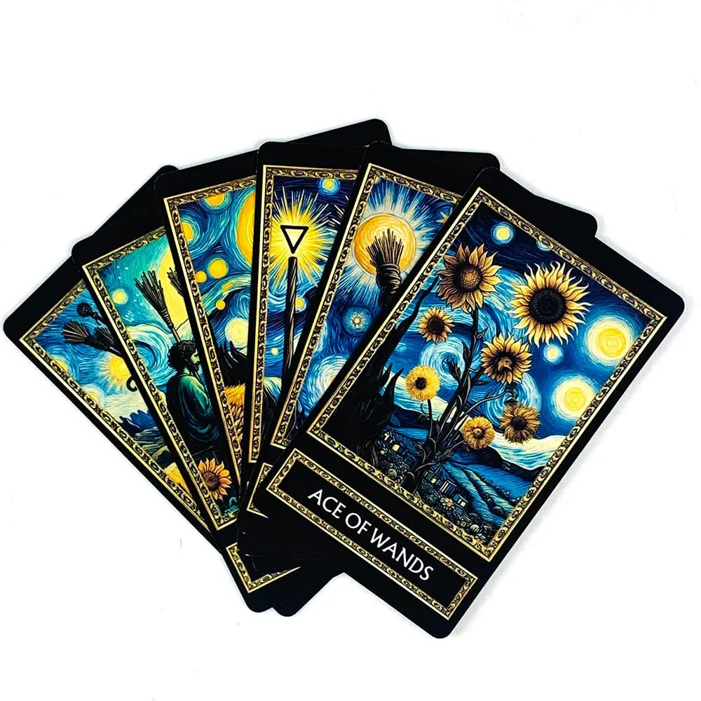 全新塔羅牌 78 張牌英文版算命占卜牌遊戲適合家庭聚會紙牌遊戲新年禮物