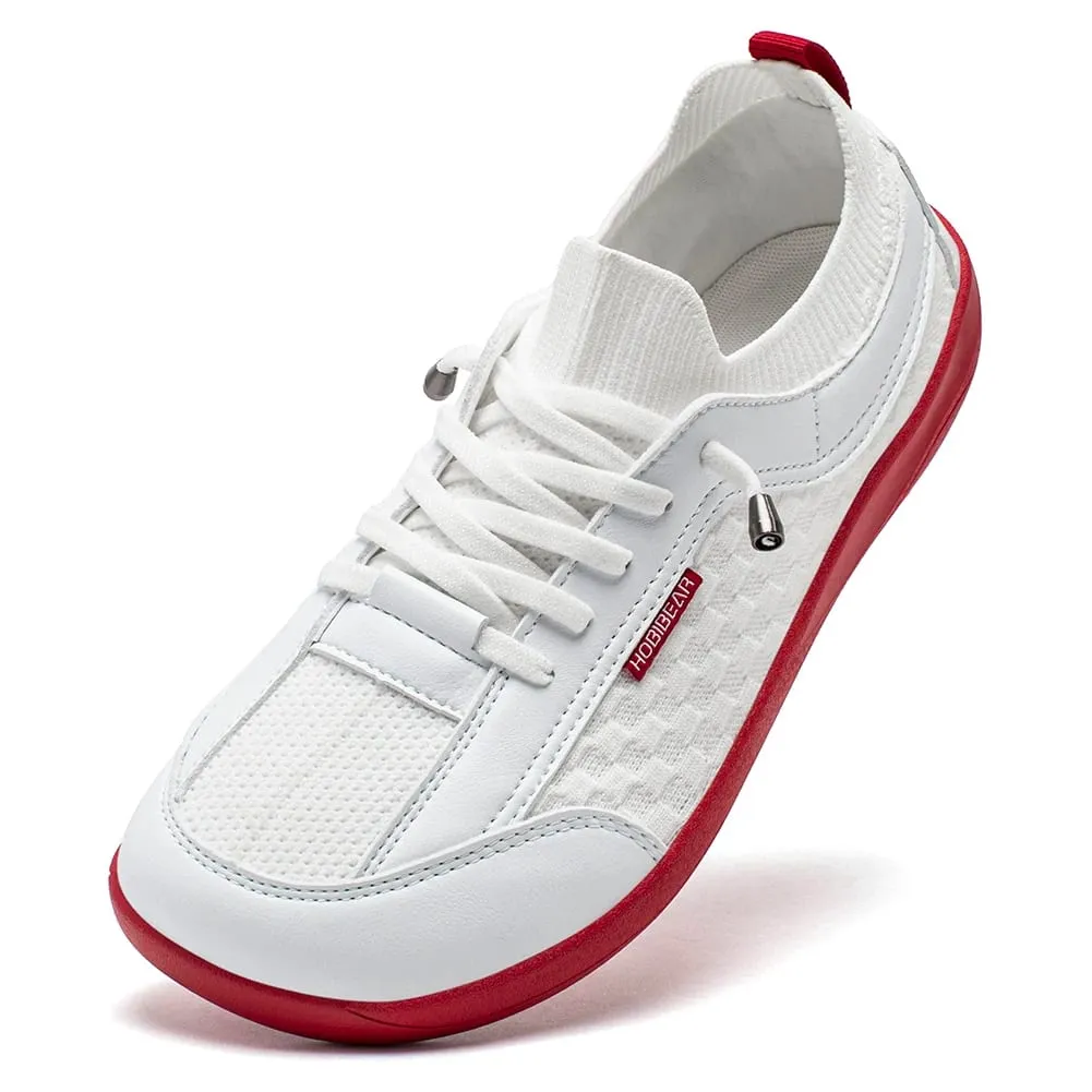 Sapatos descalços unissex com salto zero, tênis de bico largo, leve, respirável, minimalista, para atividades ao ar livre
