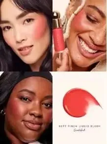Autumn Rare Beauty Cream‑to‑powder Liquid Blush Mashed‑potato Texture Highlight Mirror Easy‑to‑apply Long‑lasting Blush Cream