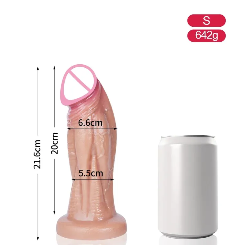 Enorme grosso realista vibrador grande pênis dupla penetração anal plug vagina masturbador falso pau adulto brinquedo sexual para mulheres sexuales