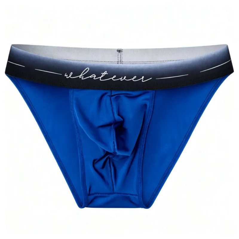 Cuecas masculinas de seda gelada com corte alto, estampadas com absorção de umidade, roupa íntima atlética respirável para fisiculturista, academia, uso diário, conjunto de 1 / 3 peças