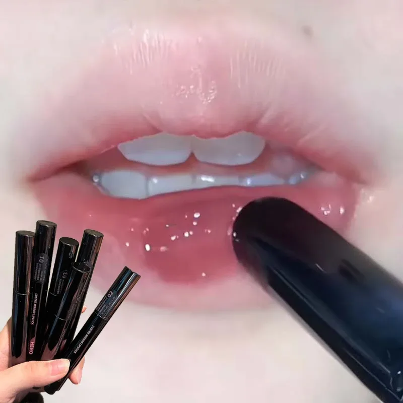 Mirror Jelly Lipstick Lasting Moisturising 6 Colors Water-light Lip Gloss Waterproof Pink Lip Tint Korean Makeup Women Cosmetics — image 4