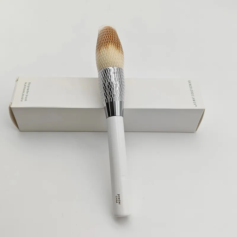 Pincéis de maquiagem em pó de tamanho grande, pó rápido, cabo branco, cabelo sintético, ferramentas de beleza, cosméticos