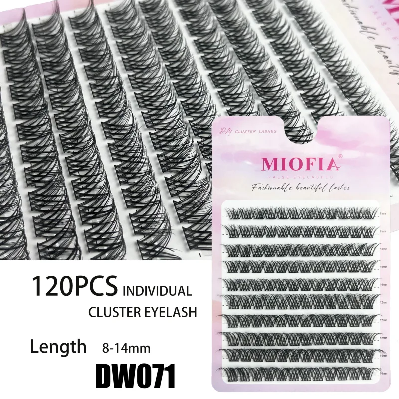 10 Rows 3D Faux Mink Cluster False Eyelashes Cat Eye Lashes Natural Thick Segmented Lashes DIY Eyelash Extensions Makeup Lashes