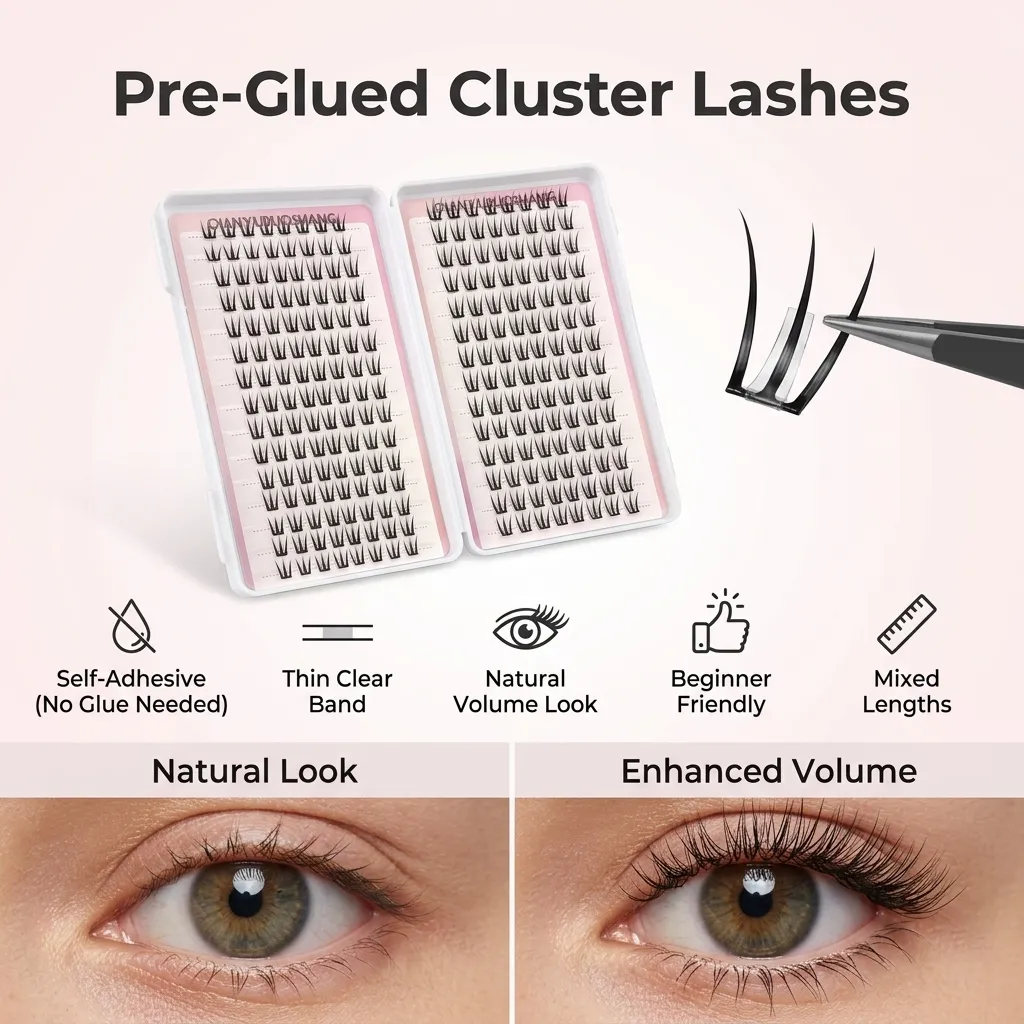 30 linhas ídolos femininos cílios postiços volume natural maquiagem diária dos olhos feminino iniciante grande capacidade cílios c curvado fibra sintética