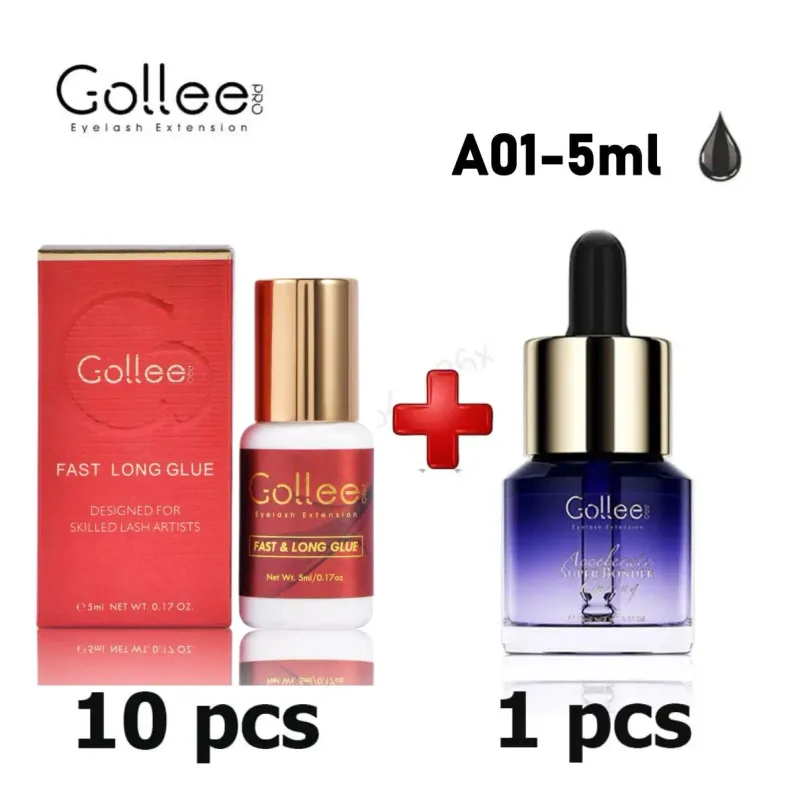 Gollee Professional Eyelash Glue Eyelash Extension Fast Drying Long Strong Lash Glue False Eye Lash Adhesive — image 8
