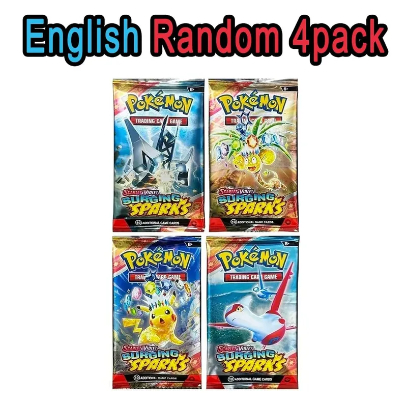 ** 360 unidades EnglishPokémonCards SunMoon Destinado PSrismatic Evolutions Scarlet Violet 151 PALDEAN Booster Battle Transaction Card