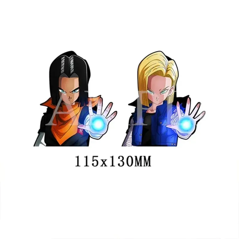 Anime 3D Lenticular Adesivo Goku Vegeta Decalques à prova d'água para carro, geladeira, skate, etc. — image 18