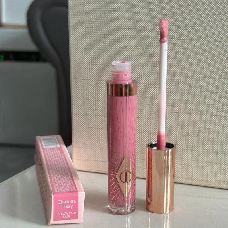 Brilho labial luxuoso multicolorido, brilho labial hidratante duradouro, ponta em forma de coração, pincel labial e gelatina, presente de maquiagem