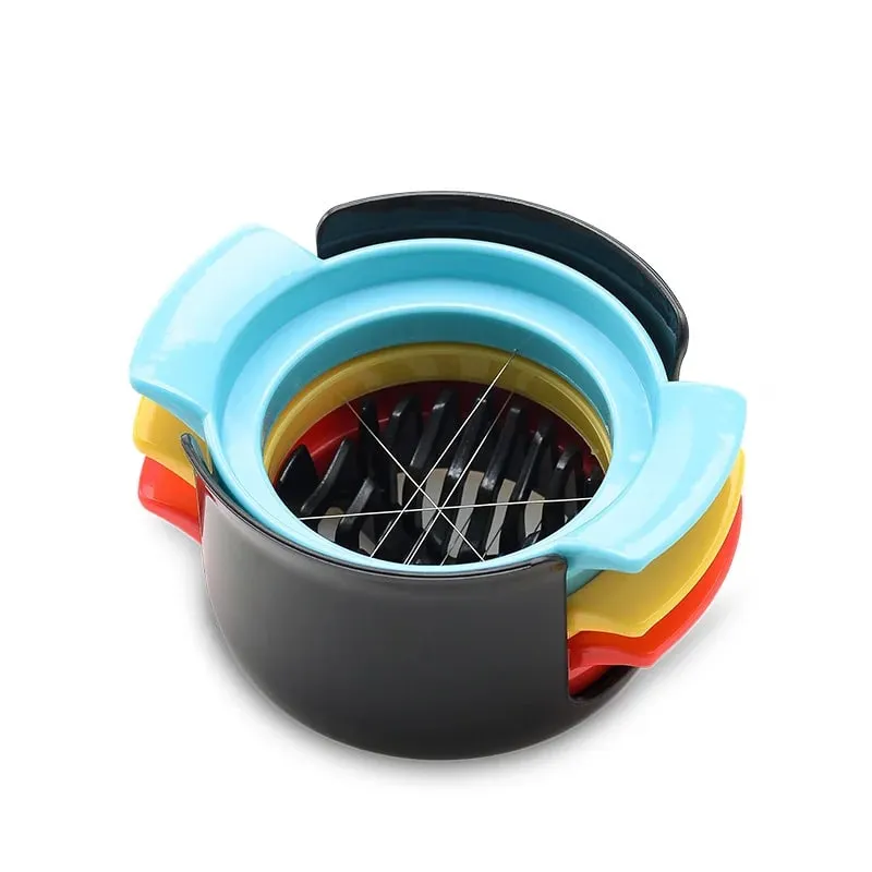 Acessórios de cozinha três em um todos os ovos máquina preservada cortador de ovos multi-função casa fantasia modelagem divisor