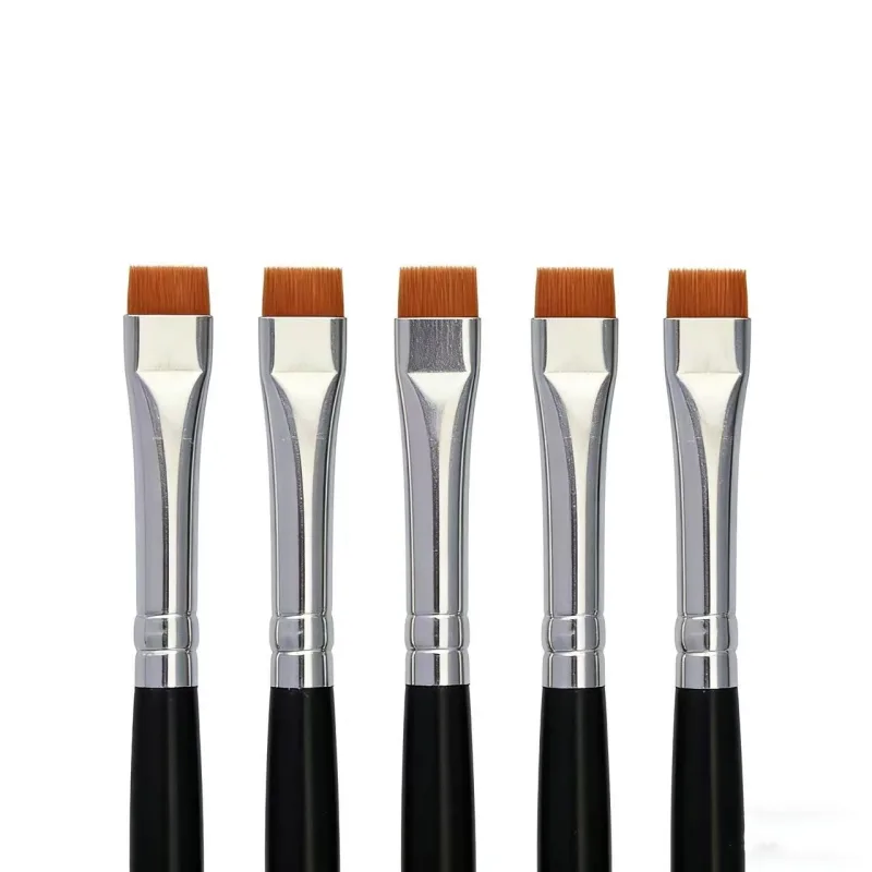 Wholesale 5/10/20PCS Flat Eyebrow Brush Ultrathin Eyebrows Makeup Brushes Eyeliner Brush Thin Eye Liner Brow Contour Brush Tools