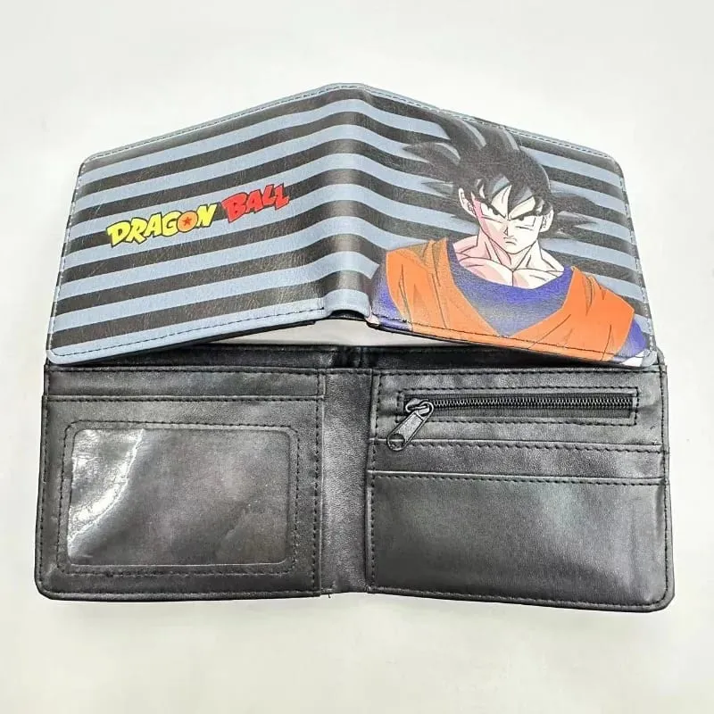 Anime Dragon Ball Peripheral Pu Wallet Simple Fashion Multifunction Folding Coin Wallet Boy Exquisite Holiday Gift