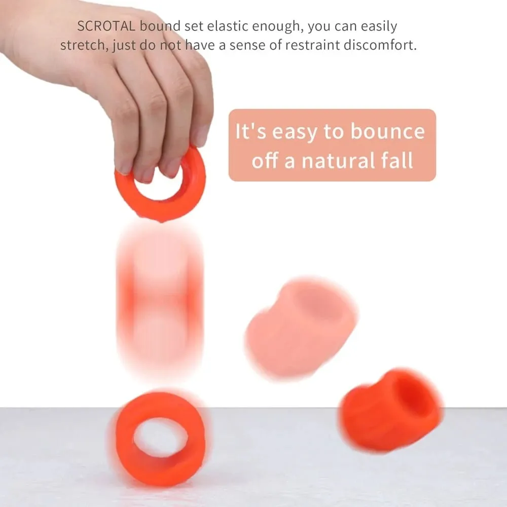 Masculino pênis bloqueio cockring testis bondage ereção bola anel atraso ejaculação reutilizável ampliação bola maca brinquedo sexual para o homem