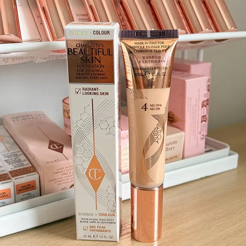 Charlotte Latest Tilbury Moisturized Plump Lip Gloss Highlights Concealer Liquid Foundation Two Color Heartbeat Blush Makeup