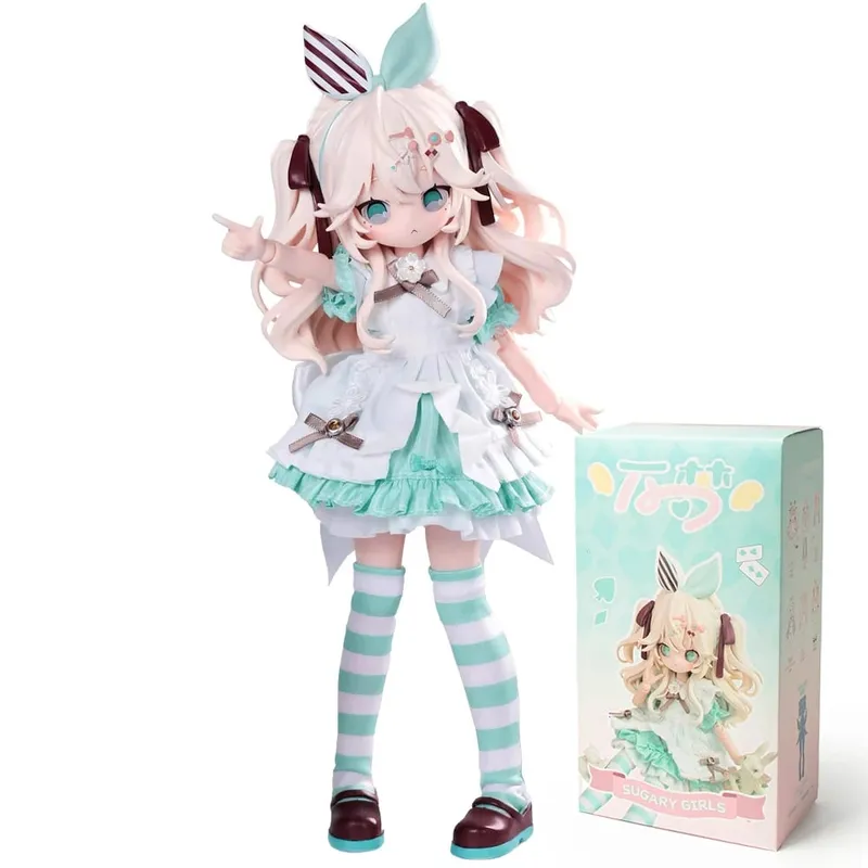 Em estoque wanmeng açucarado 1/8mjd caixa cega articulações móveis boneca figura de ação boneca brinquedo da moda ornamentos figura bonito presente