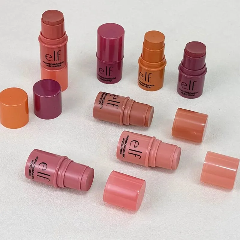 Elf bastão multiuso 3 em 1, blush, sombra, creme, bálsamo labial, maquiagem para bochecha, base líquida dupe