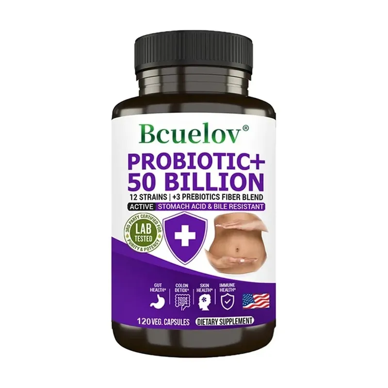 Probióticos + Prebióticos - Melhoram a digestão e a imunidade Alivia a constipação Suplemento de saúde intestinal para desintoxicação do cólon