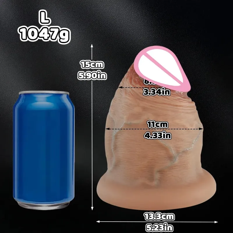 5 tamanhos de silicone vibradores butt plug grosso anal plug realista enorme grosso vibrador com ventosa adultos brinquedos sexuais para mulher homem