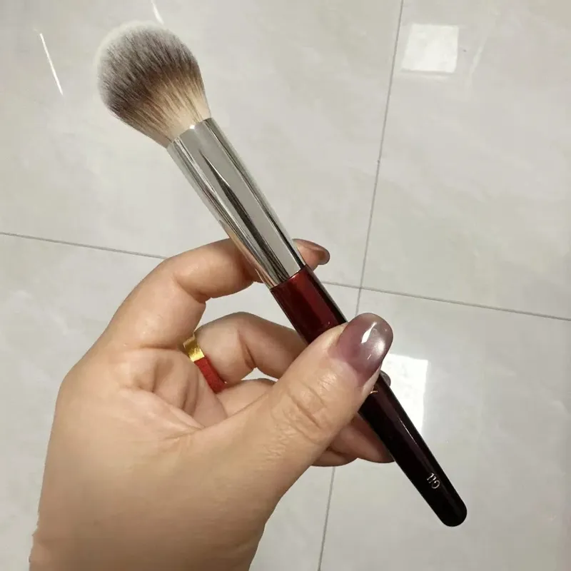 Pincéis de maquiagem para base com contornos, 1 peça, 101, base líquida, corretivo, pincel de maquiagem, cabo de madeira vermelha, ferramentas cosméticas 506 — image 16