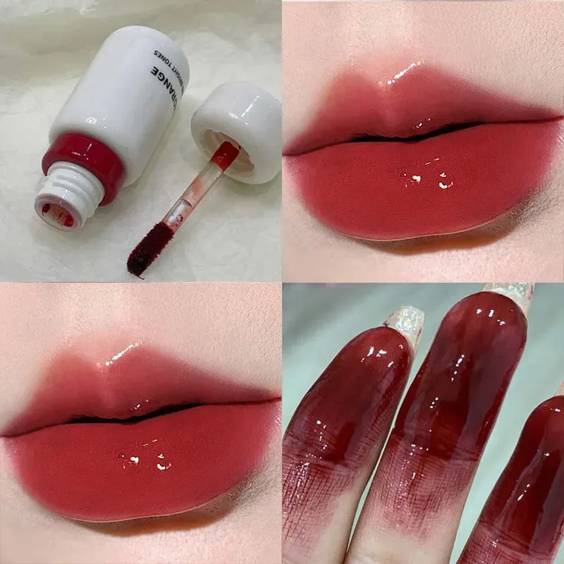 Herorange Glossy Lip Gloss Hydrating Watery Plump Lips Long Lasting for Autumn Winter