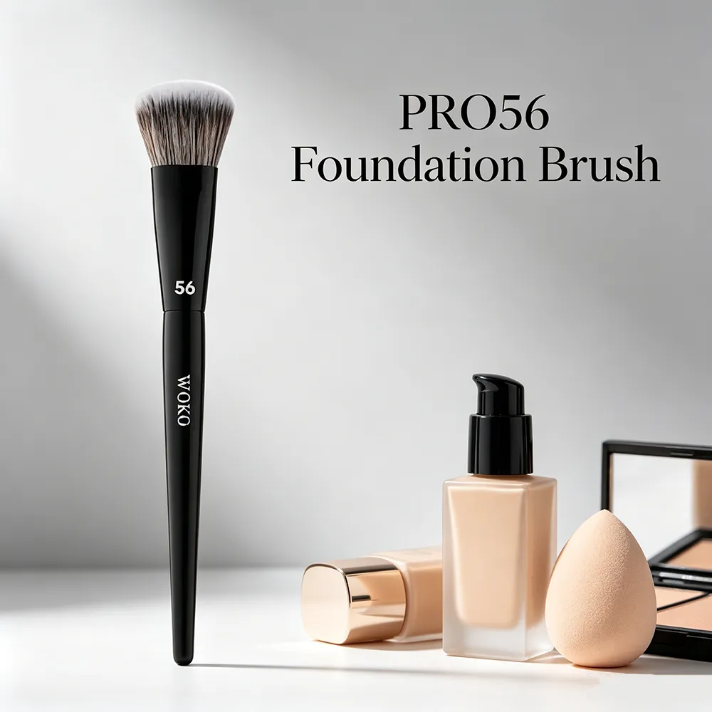 PRO 56 Pincel de base para contorno do rosto, pincéis de maquiagem para base, líquidos, creme, blush, pó, ferramenta de maquiagem para mistura — image 2