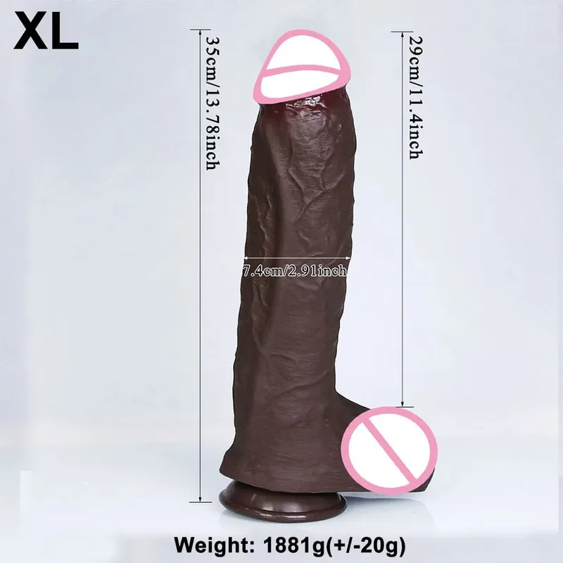 Realista 4 tamanhos macio grande vibrador duplo silicone ventosa pênis casais masturbação galo macio mulher homem anal adulto brinquedo do sexo