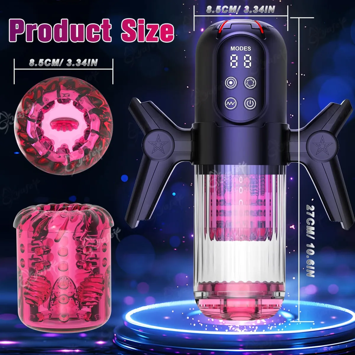 Campo luxuoso masturbador masculino 9 vibração 6 sucção rotativa lambendo modos telescópicos bolso buceta Stroker Boquete brinquedos sexuais