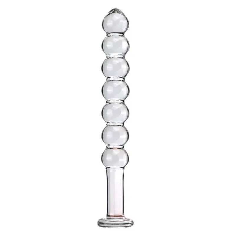 Plugue anal de vidro seis estilos puxando contas dupla utilização pequenos vibradores butt plugs masturbação dilatação posterior brinquedos sexuais adultos
