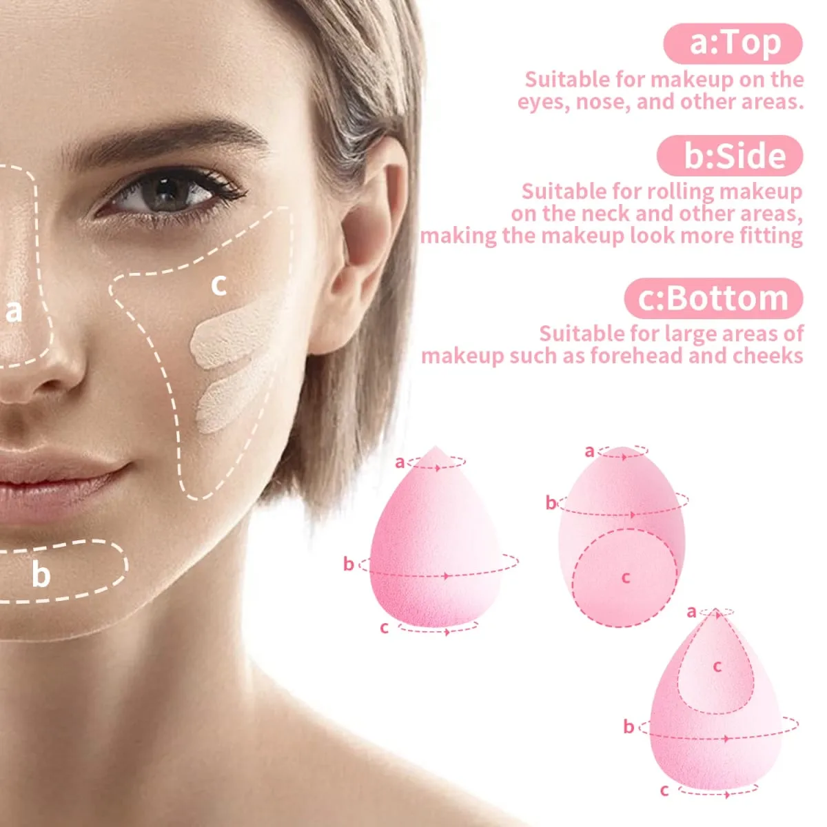 37PCS Conjunto de ferramentas de maquiagem 20 pincéis + esponjas Puffs Ferramenta de limpeza modelador de cílios para rosto inteiro