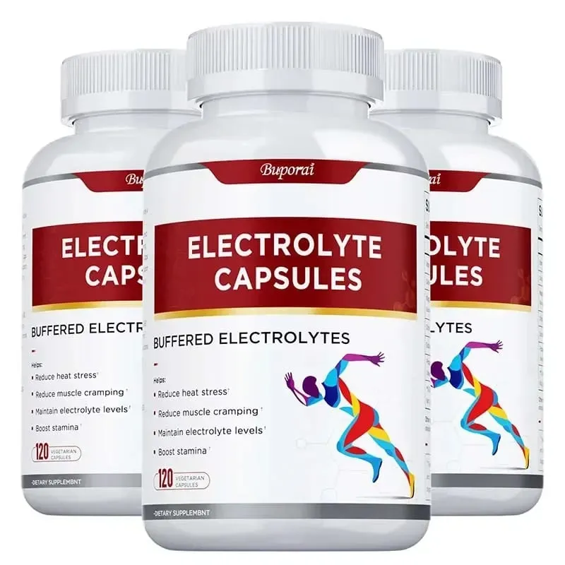 Electrolyte Capsules - Contains Vitamin D Promotes Electrolyte Balance Improves Cognitive Function Relieves Fatigue Non-GMO
