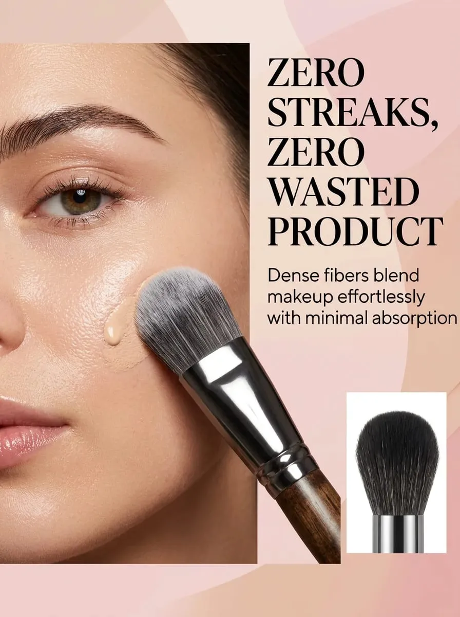 Conjunto de pincéis de maquiagem profissional, 32 peças, cabo de madeira, pincéis cosméticos, base, sombra, blush, com bolsa de armazenamento pu