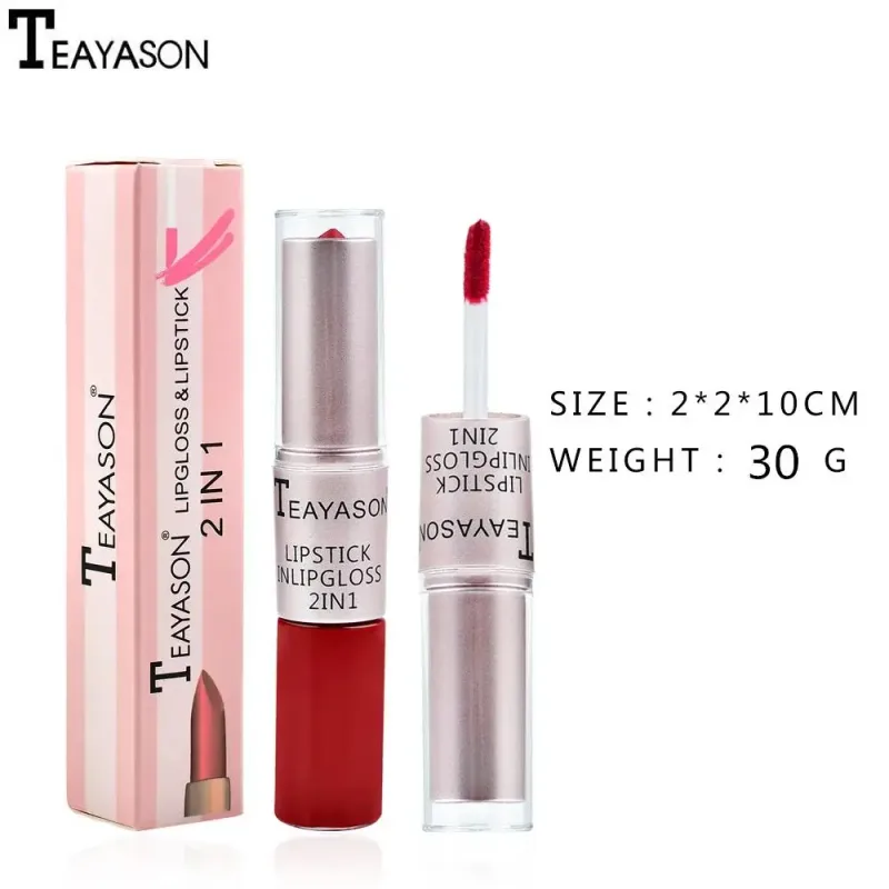 Matte Liquid Lipstick Waterproof Non Transfer Long Wear Pink Lip Gloss Tint Moisturizing Makeup for Women Ladies — image 7