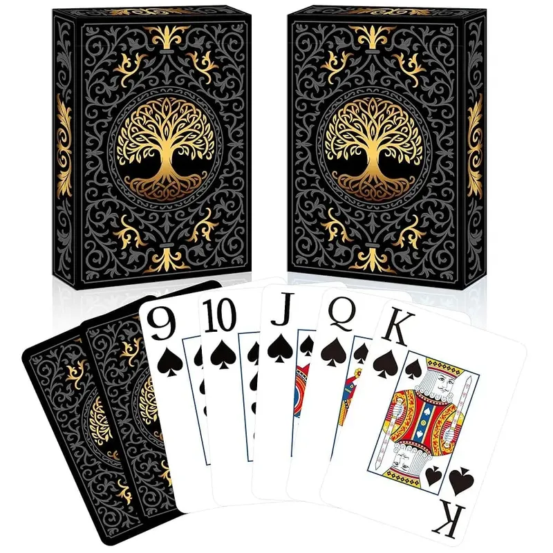 2 Pack Playing Cards | Large Print Playing Cards | Easy to Shuffle Premium Poker Cards for Card Games Family Game Night Table M