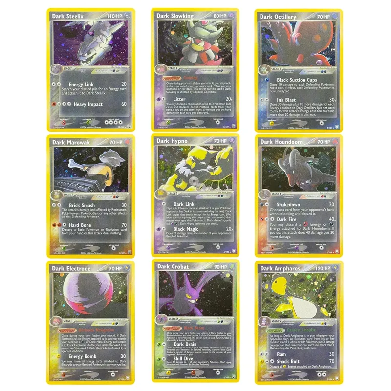 Cartões proxy Team Rocket Returns (TR) Rocket’s Moltres Rocket’s Sneasel Treecko Star Dark Ampharos Azumarill Mudkip Star
