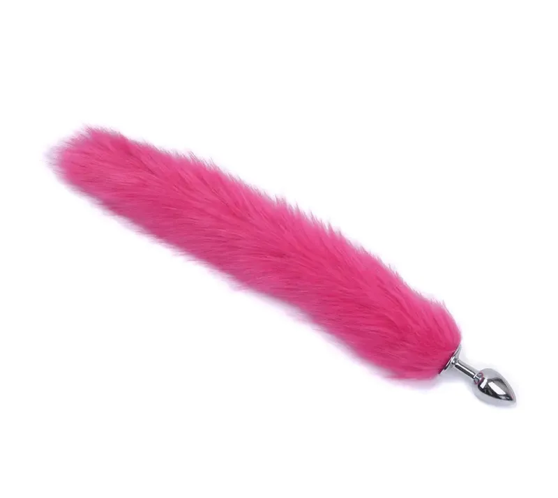 Rabo de coelho de pelúcia cauda de raposa anal plug metal butt plug massageador de próstata bdsm cosplay brinquedo sexual erótico para mulheres adultos brinquedo sexual presente