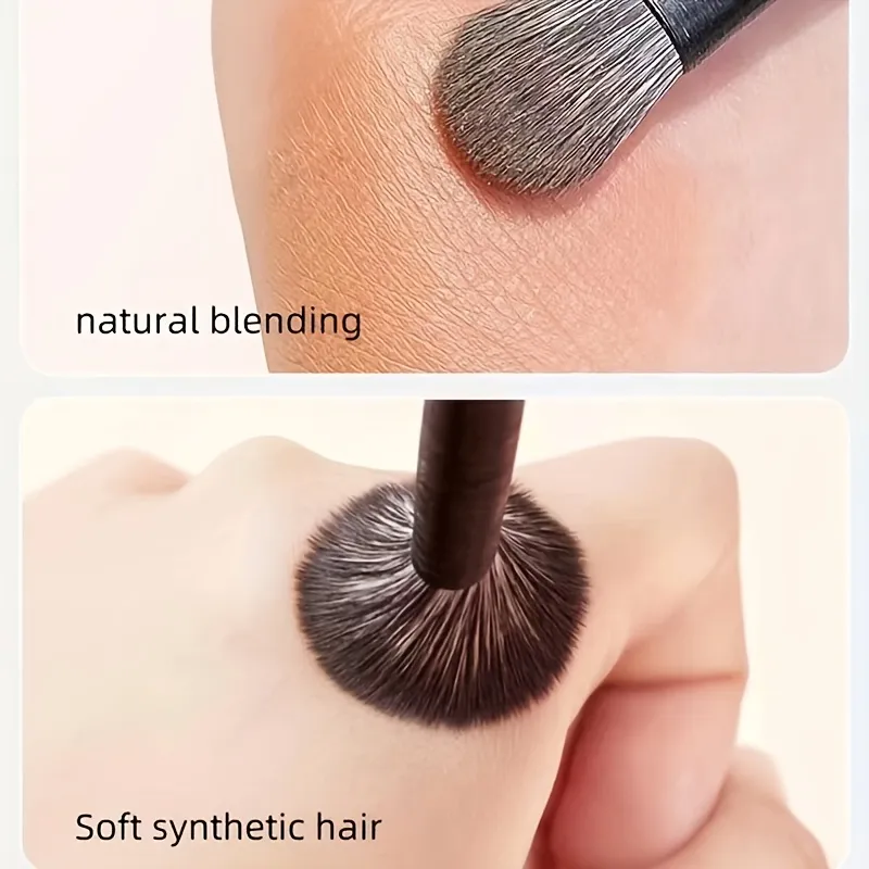 Conjunto de pincéis de maquiagem para olhos, 6 peças, profissional, contorno macio, sombra, delineador, sobrancelha, feminino, ferramenta cosmética de beleza facial