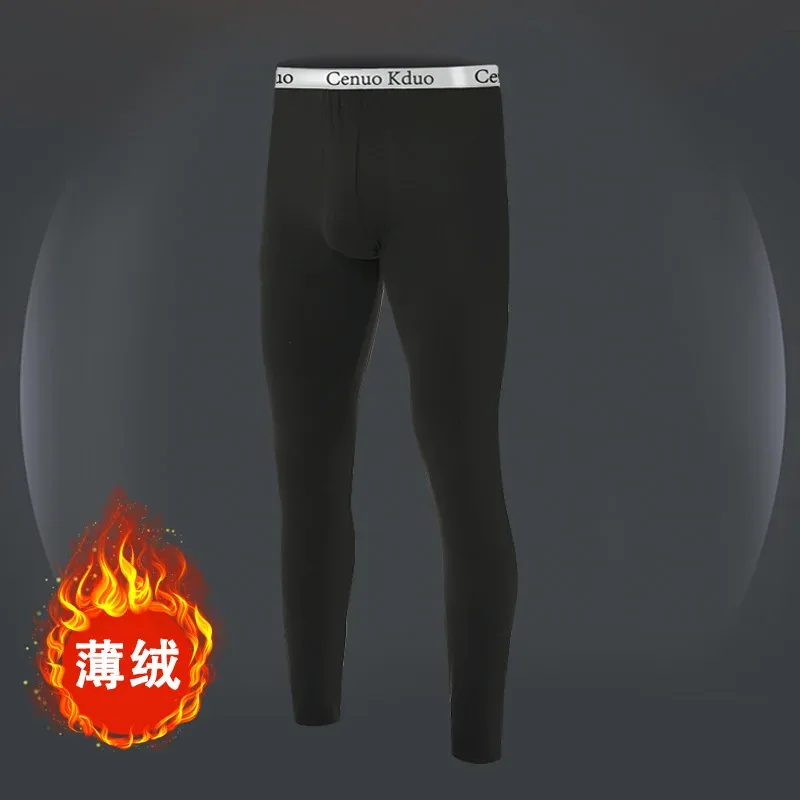 Men Long Johns Thermal Skin-Friendly Underwear Winter Warm Long Pants Male Soft Elastic Large Size Leggings Comfortable Tights — image 5
